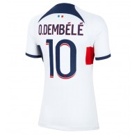 Paris Saint-Germain Ousmane Dembele #10 Auswärtstrikot Frauen 2023-24 Kurzarm